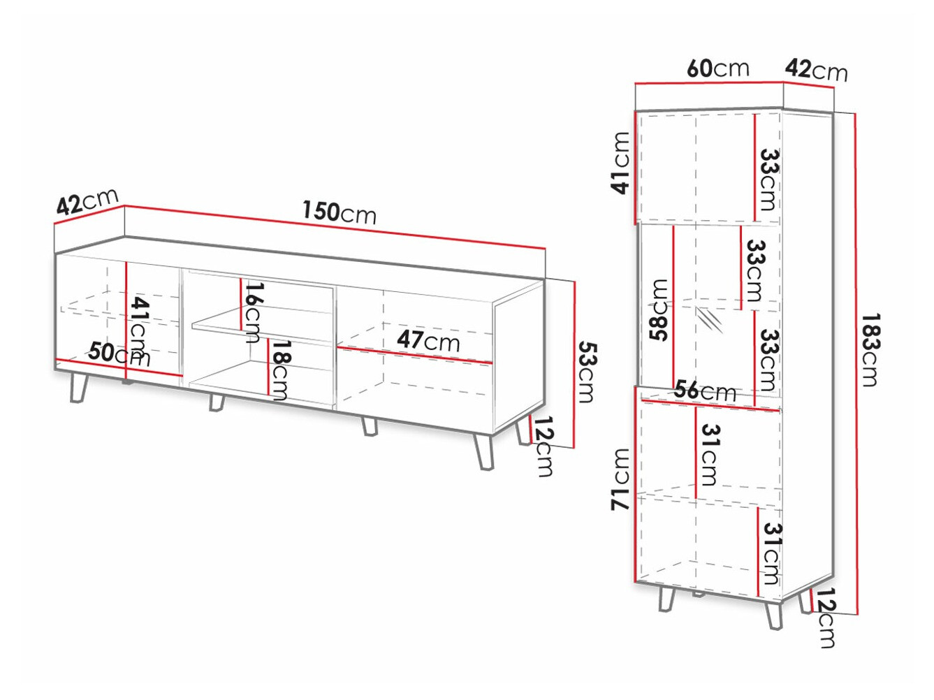 Living room set Dicto I (White)