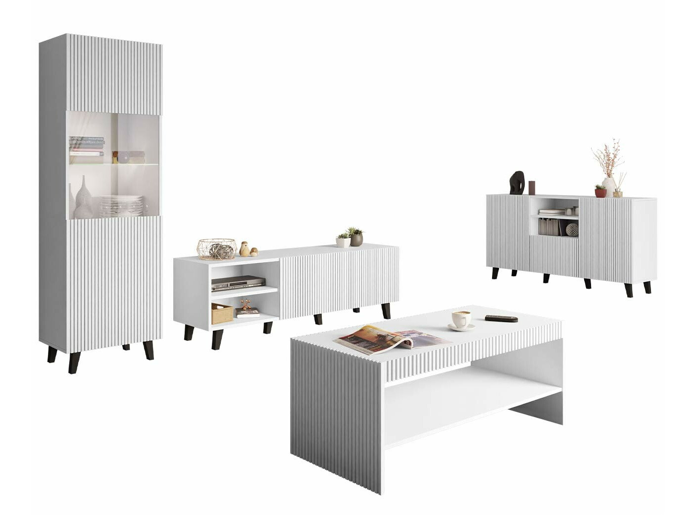 Living room set Dicto (White)