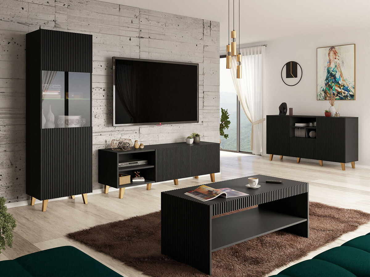 Bookcase Dicto (Black + Golden)