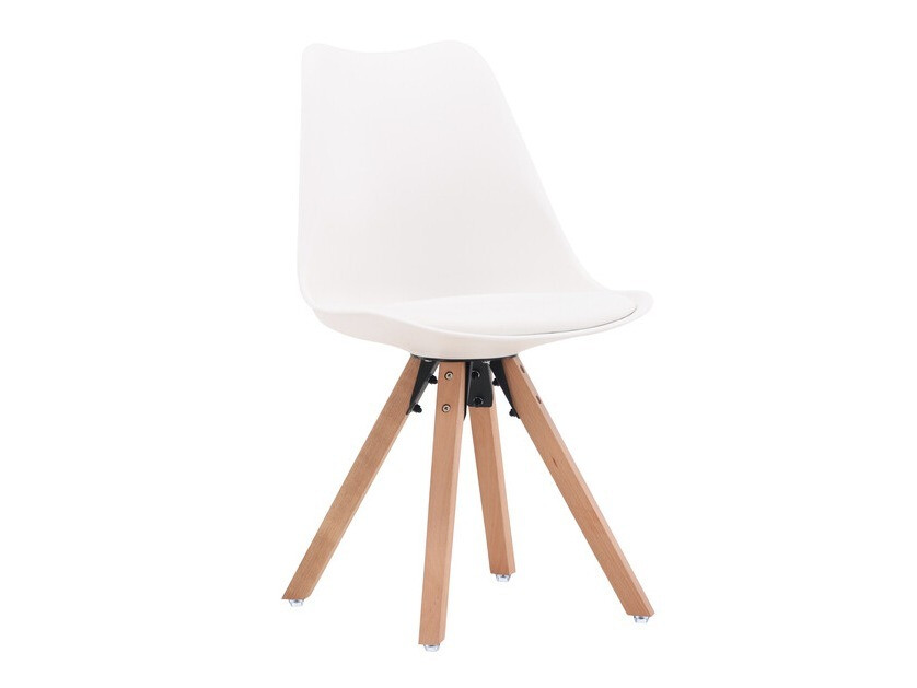 Chair Dallas 3478 (White + Light wood)