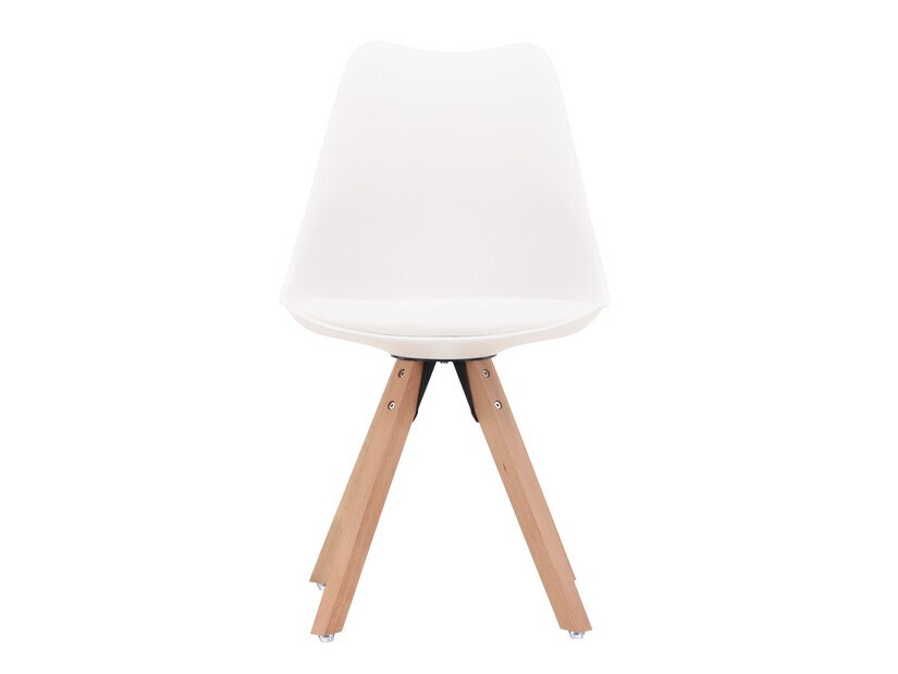 Chair Dallas 3478 (White + Light wood)