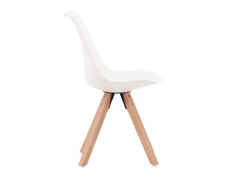 Chair Dallas 3478 (White + Light wood)