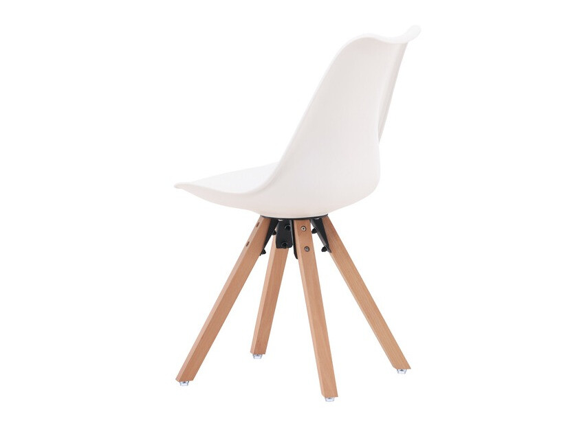 Chair Dallas 3478 (White + Light wood)