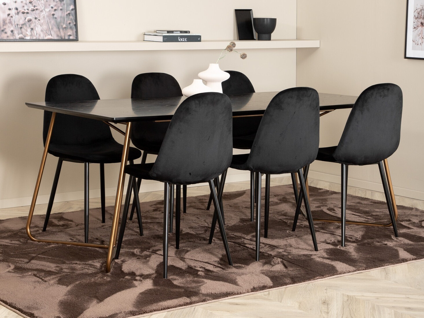 Dining set Dallas 2713 (Black)