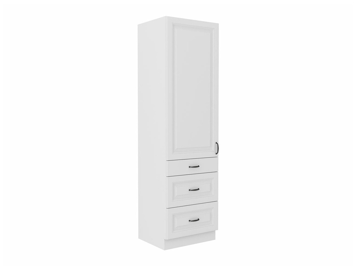 Modular cabinet with drawer and doors Retro White 114