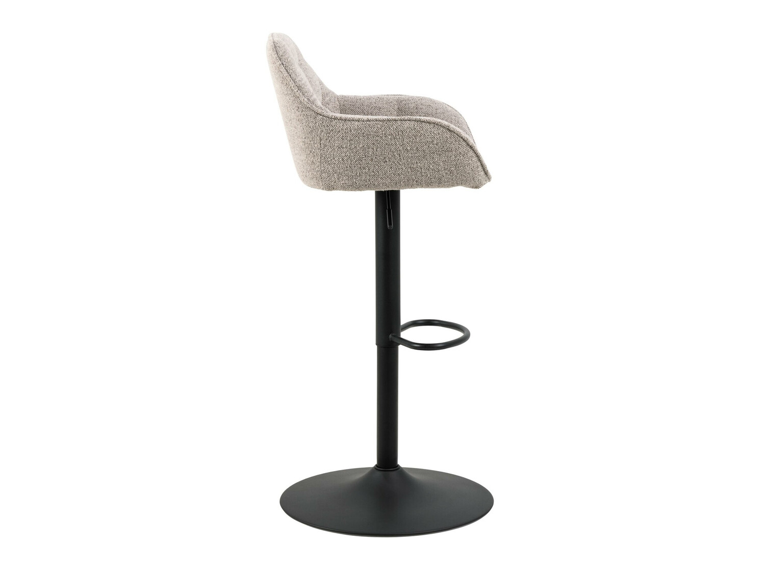 Counter stool Norsica 650 (Black + Beige)