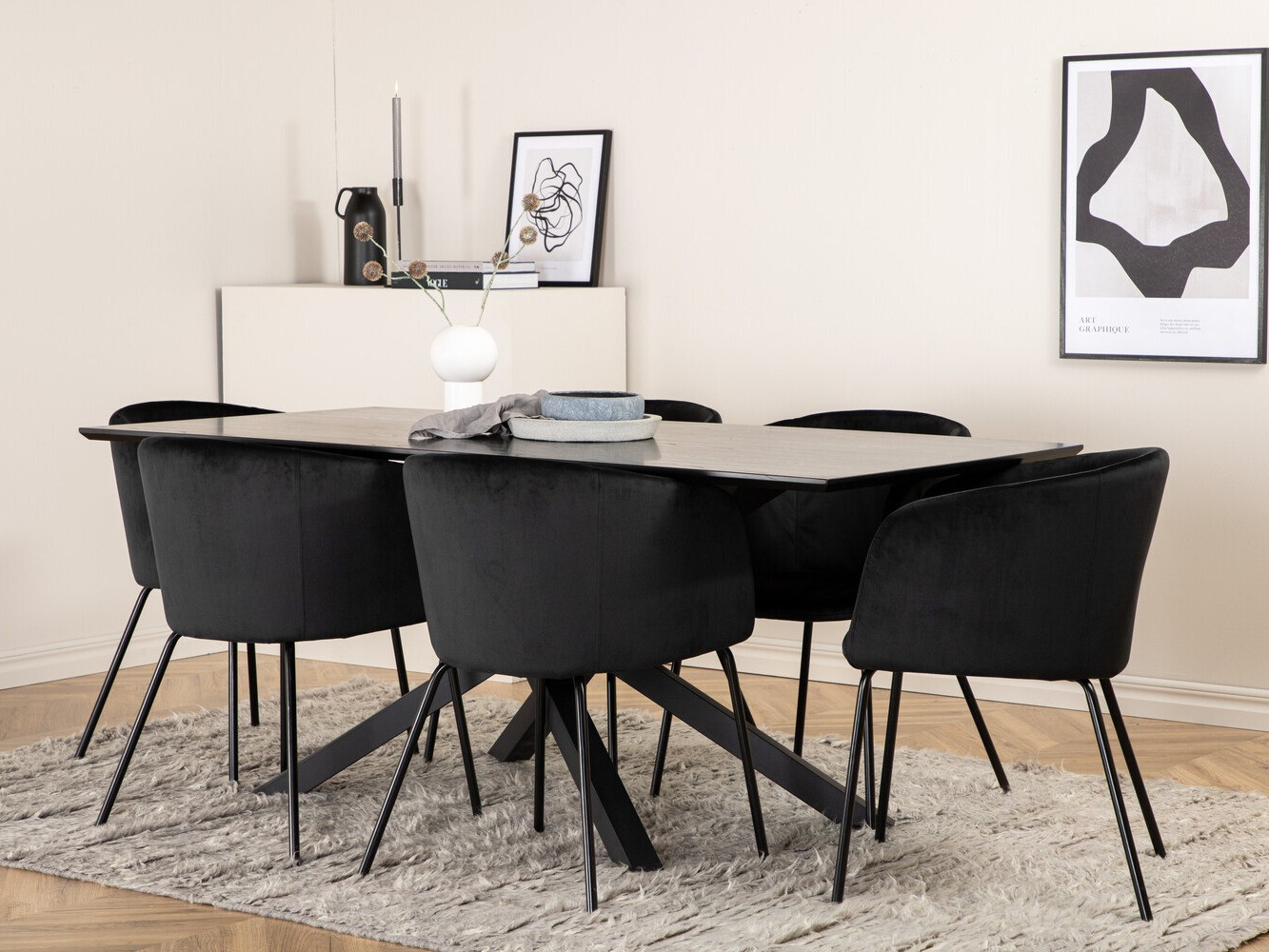 Dining set Dallas 2691 (Black)