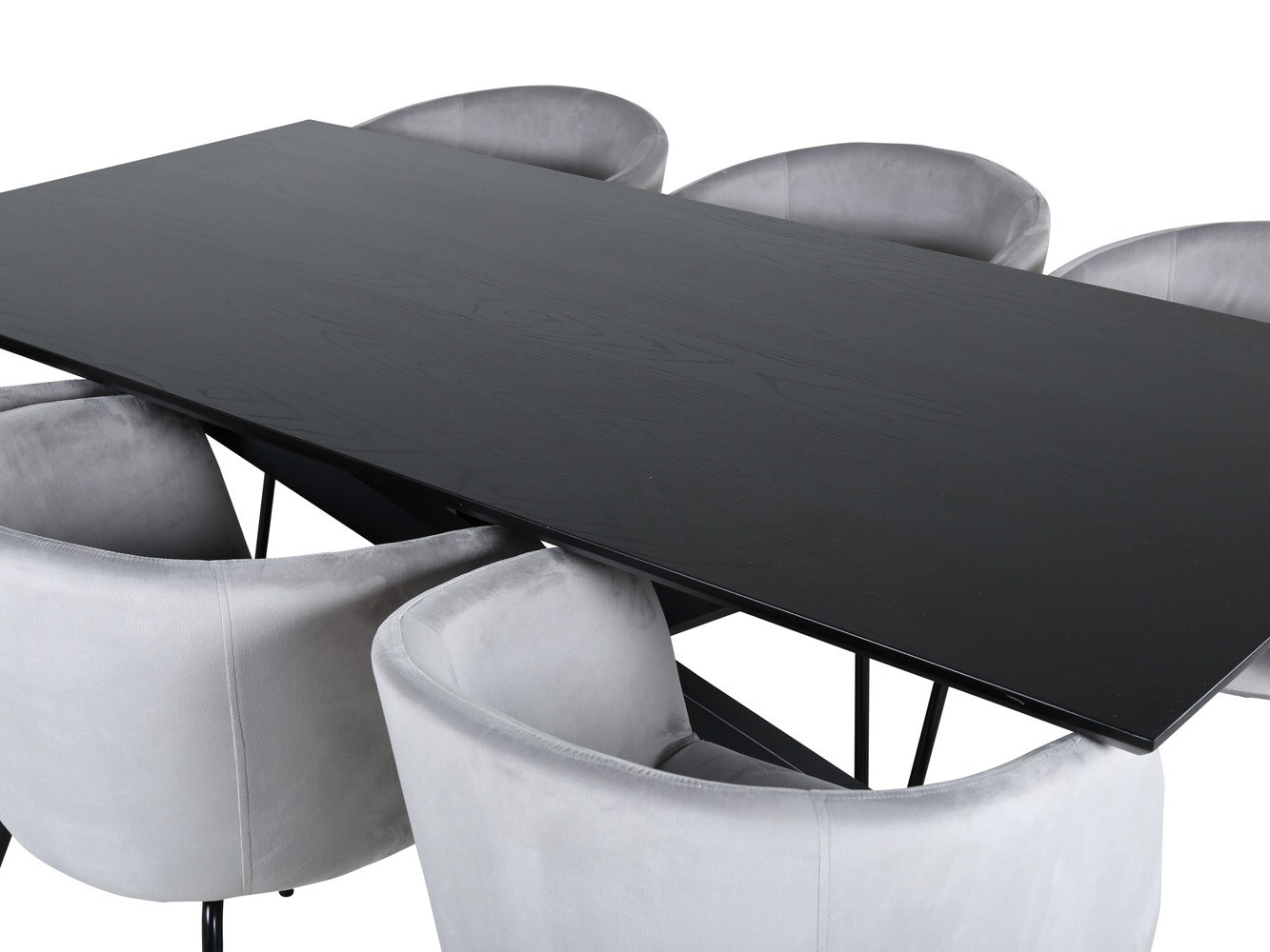 Dining set Dallas 2691 (Light grey + Black)