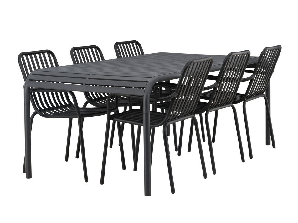 Table and chairs set Dallas 3541 (Black)