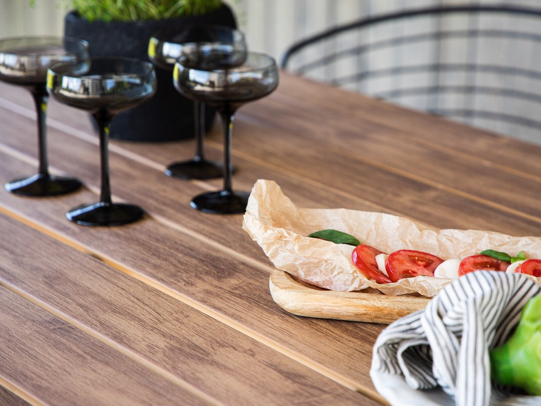 Outdoor table Dallas 3890 (Black + Brown)