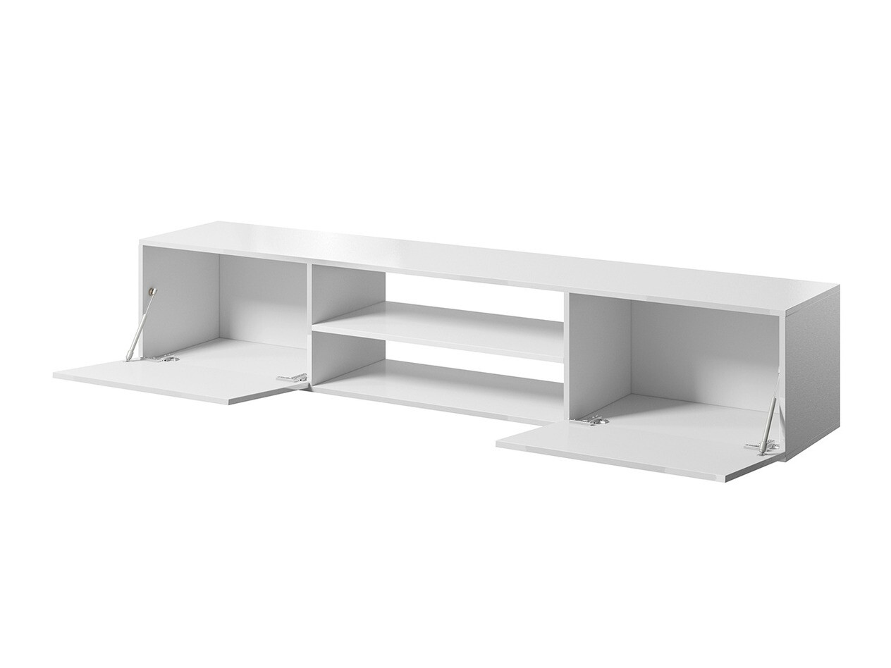 TV stand Imago II (Black + Glossy black)