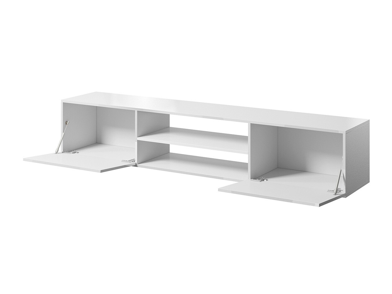 TV stand Imago II (White + Glossy white)