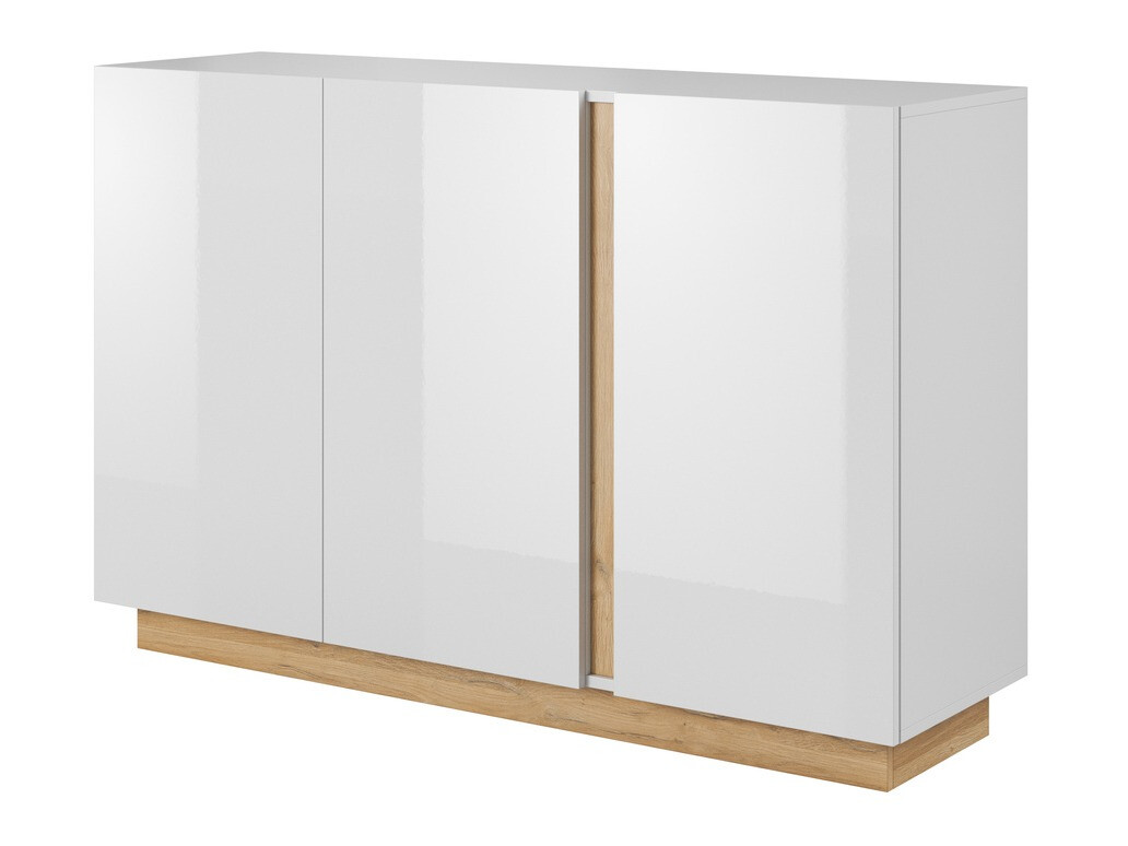 Sideboard Novbela 106 (White + Glossy white + Grandson oak)