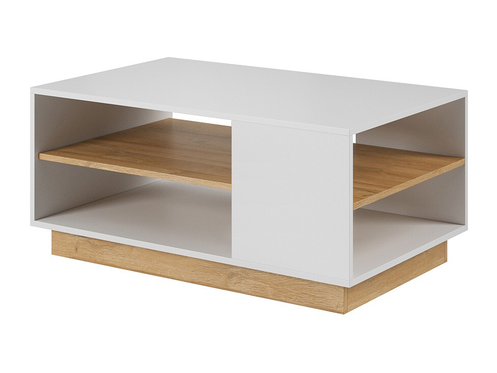 Coffee table Novbela 109 (White + Grandson oak)