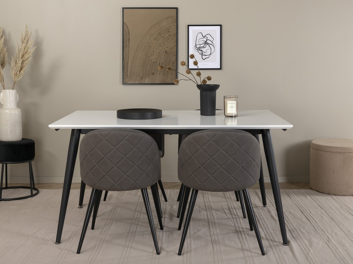 Dining set Dallas 2738 (Grey + Black)