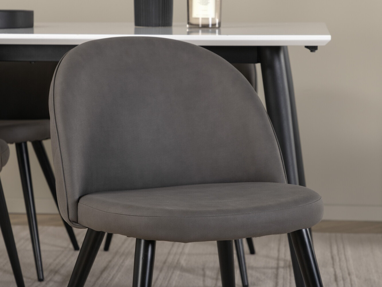 Dining set Dallas 2738 (Grey + Black)