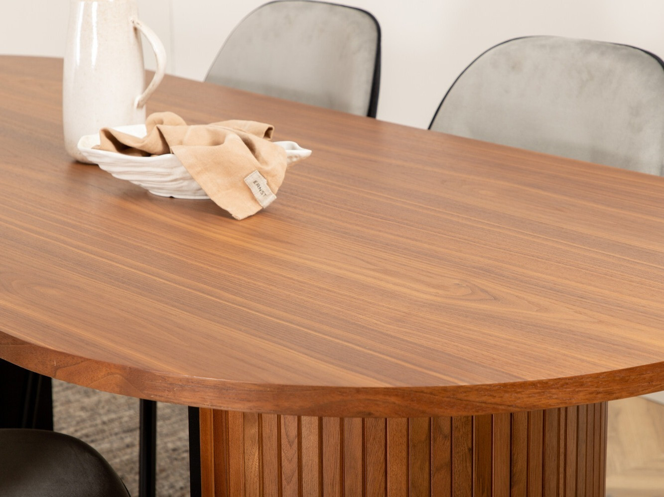 Dining set Dallas 2763 (Walnut + Black)