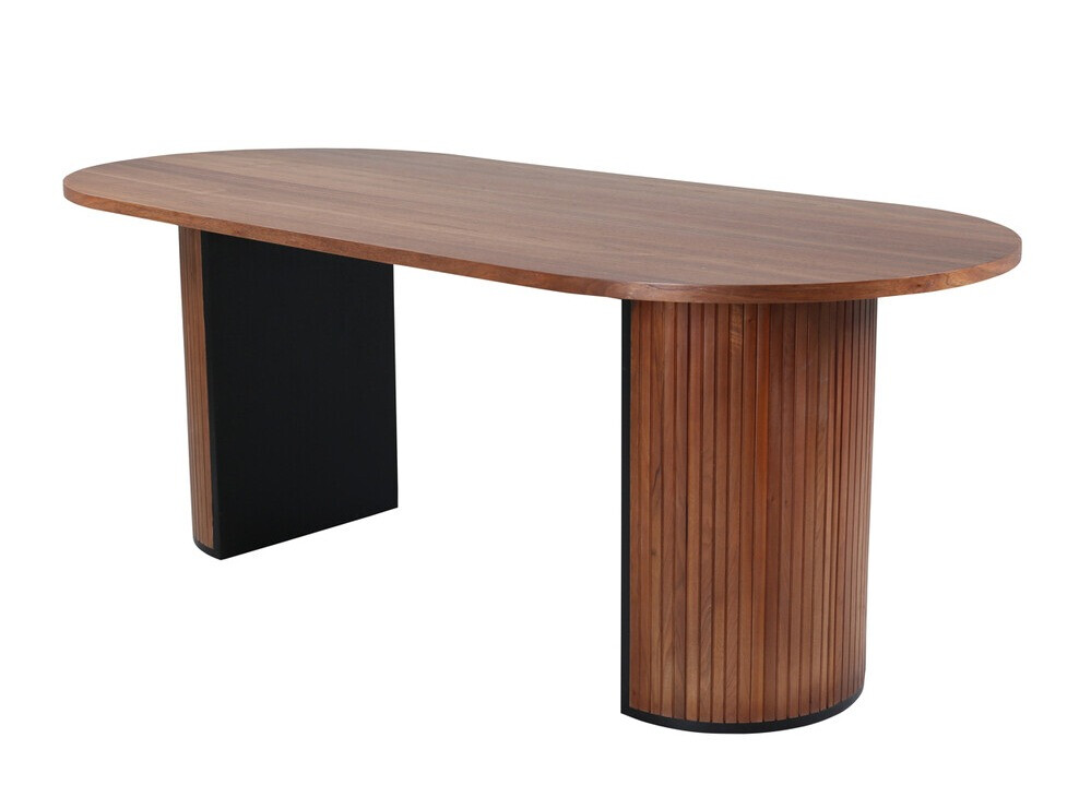 Dining set Dallas 2763 (Walnut + Black)