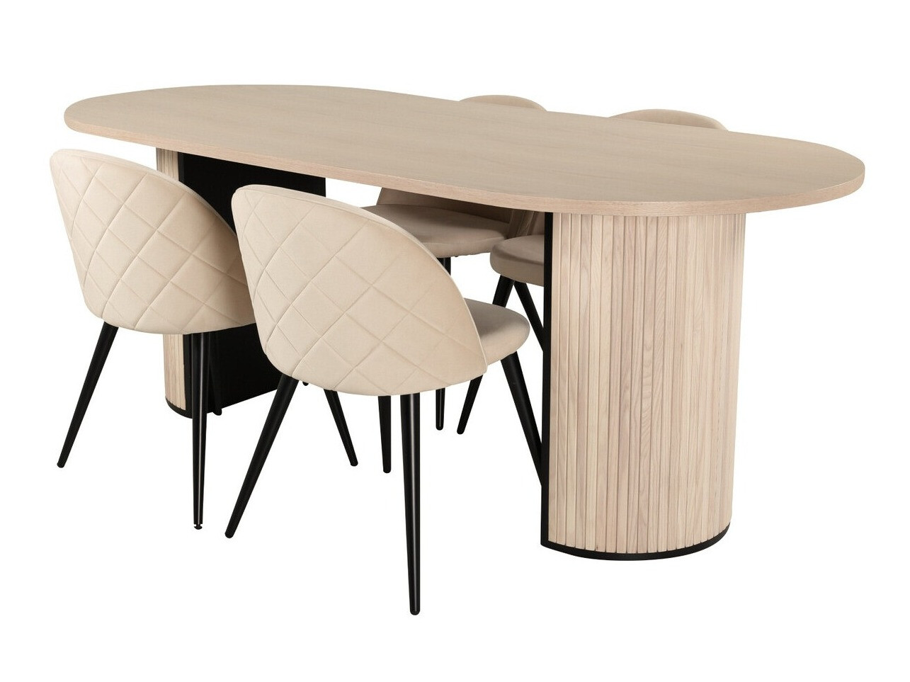 Dining set Dallas 2765 (Cream + Black)
