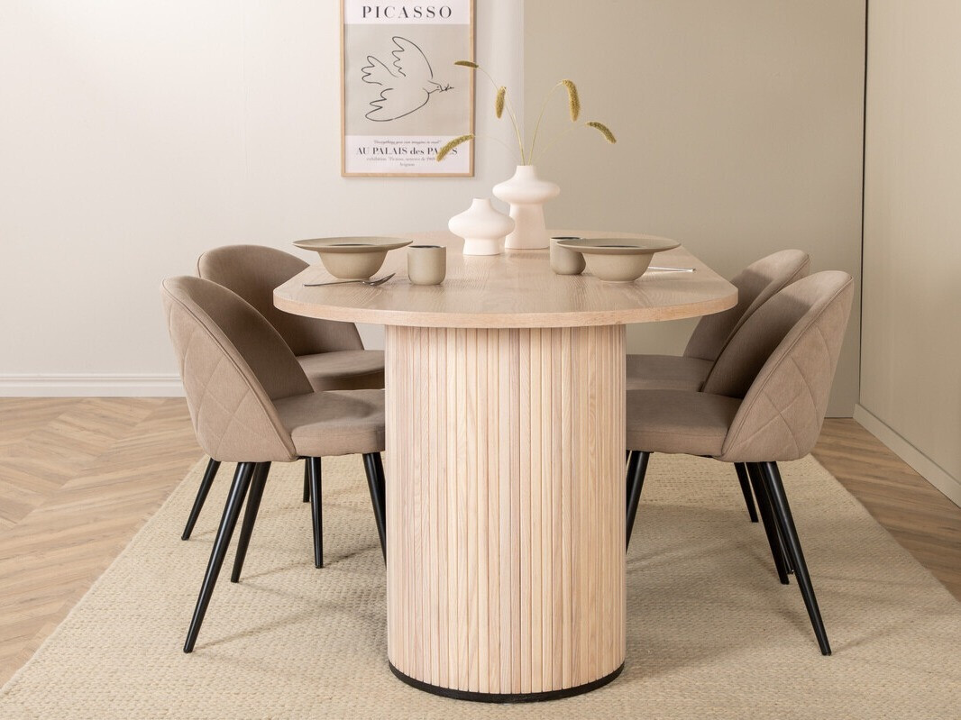 Dining set Dallas 2765 (Cream + Black)