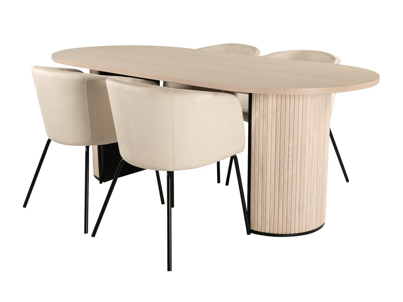 Dining set Dallas 2767 (Cream + Black)