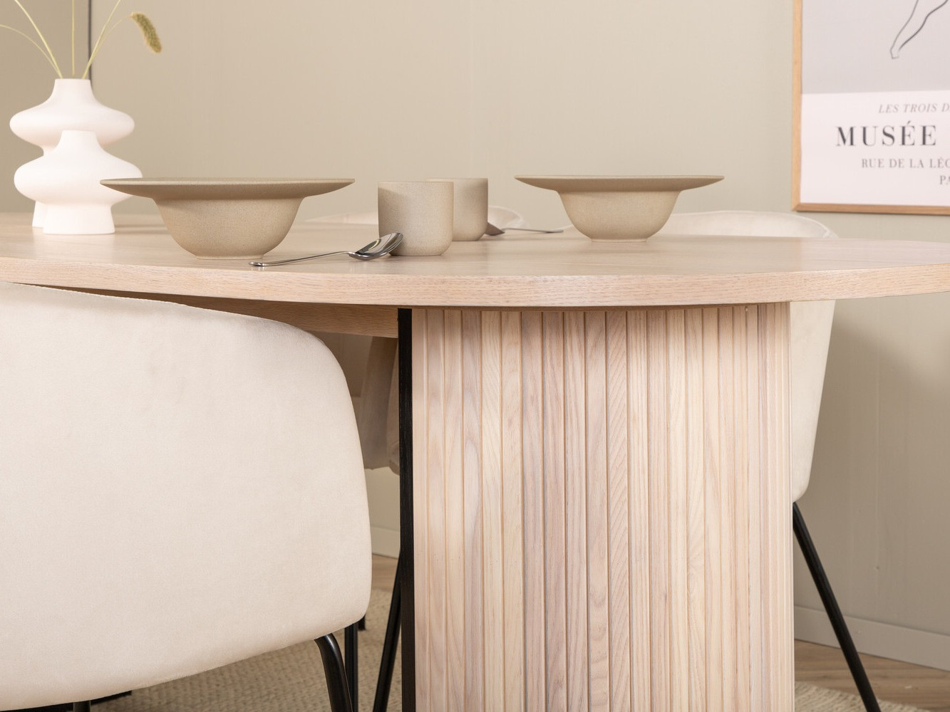 Dining set Dallas 2767 (Cream + Black)