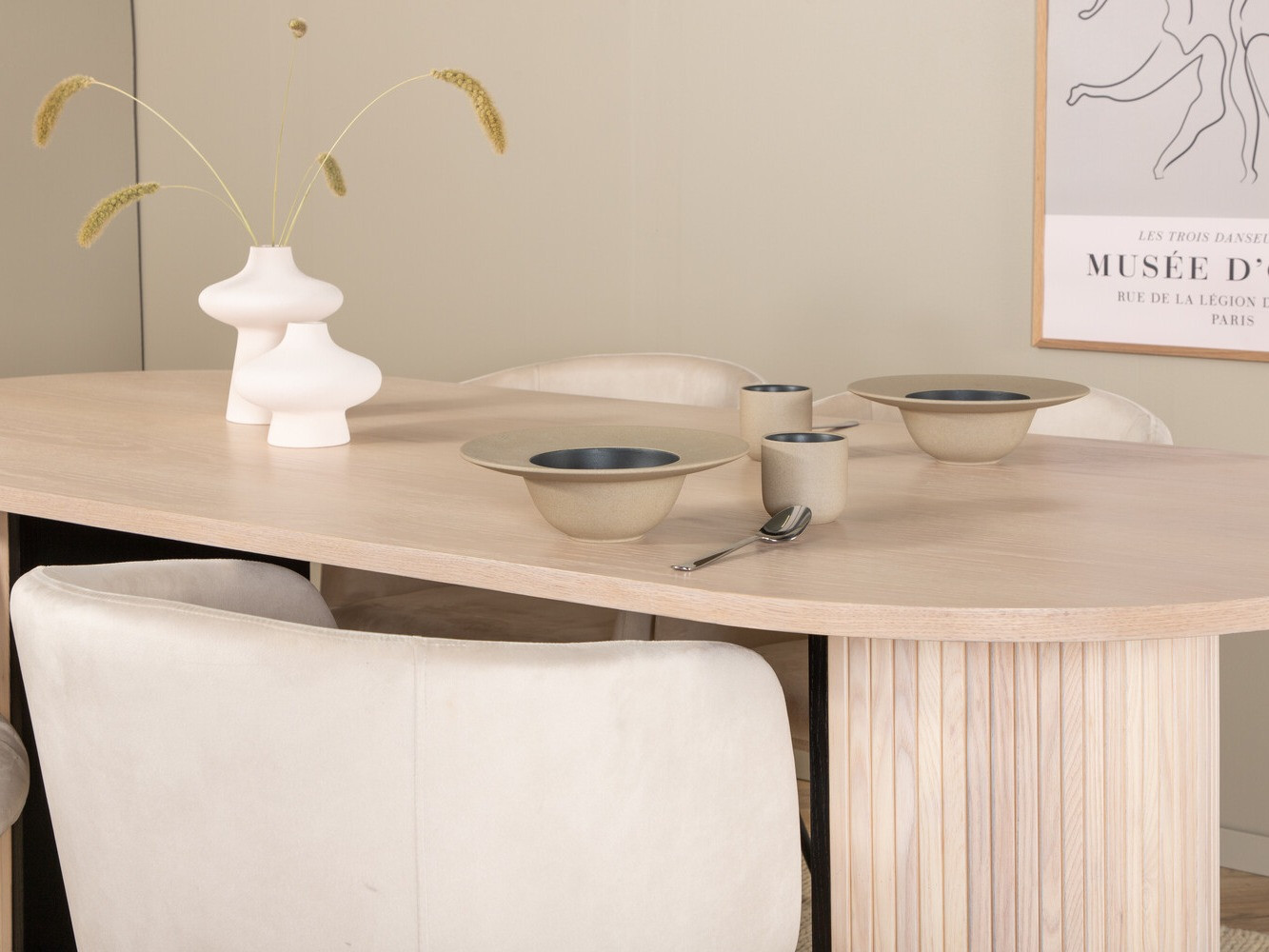 Dining set Dallas 2767 (Cream + Black)