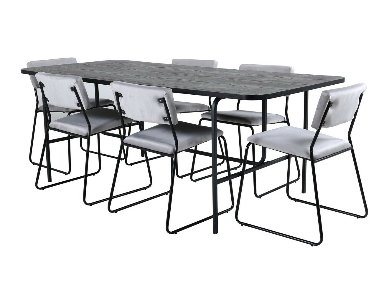 Dining set Dallas 2790 (Grey + Black)