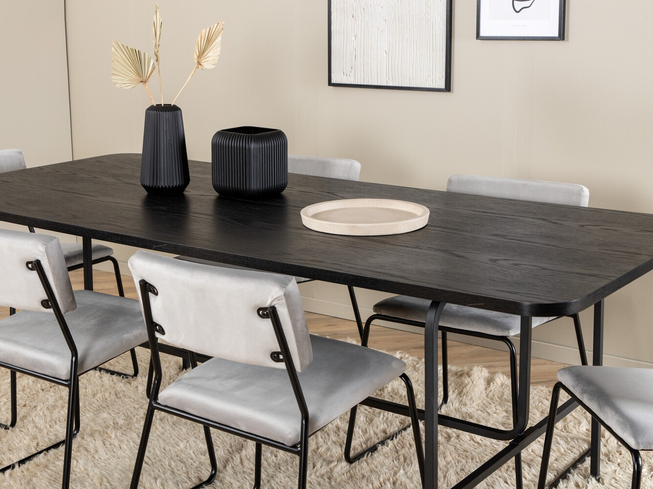 Dining set Dallas 2790 (Grey + Black)