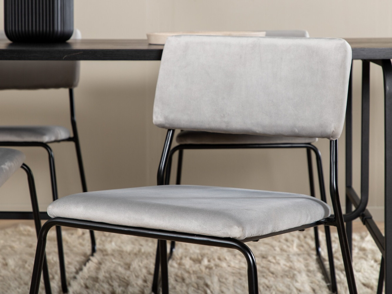 Dining set Dallas 2790 (Grey + Black)