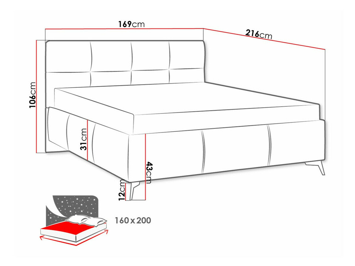 Bed ComfiDream Sorona (Fresh 13)