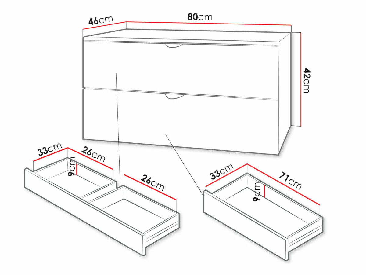 Wall-mounted bathroom cabinet for washbasin Matrix (White)