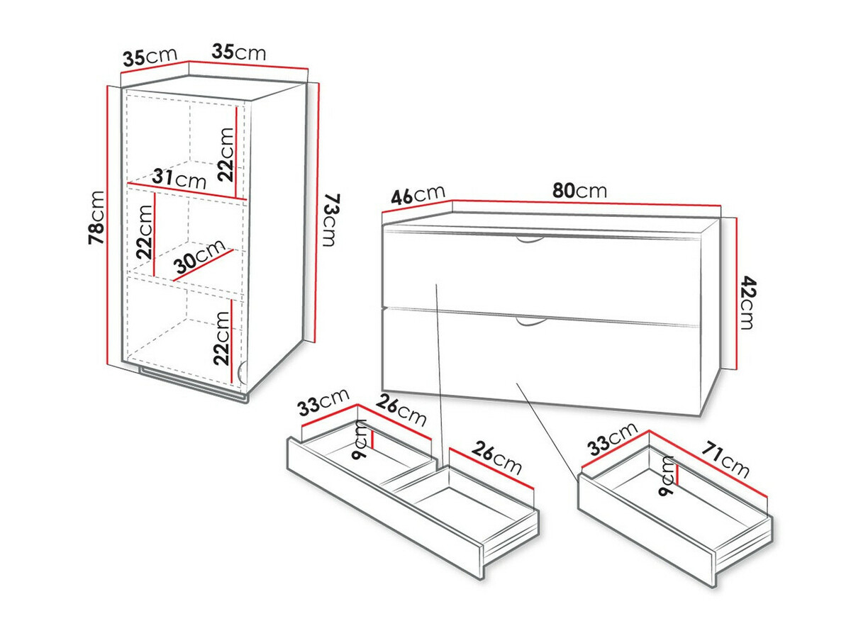 Bathroom set Fenenou 105 (Black)