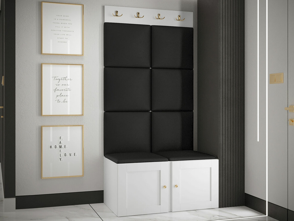 Hallway set Hartford 375 (Faux leather Soft 011)