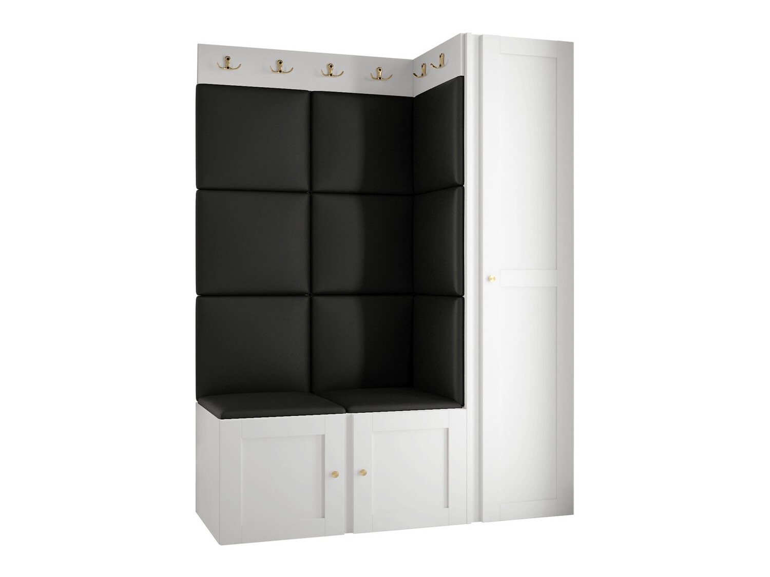 Hallway set Hartford 377 (Eco-leather Soft 011)