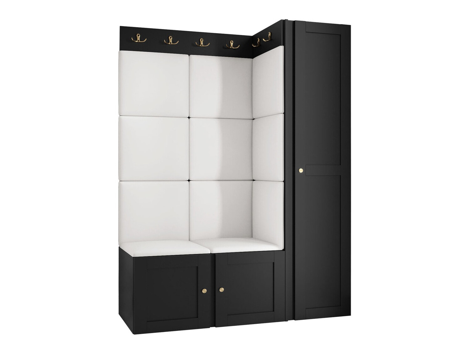 Hallway set Hartford 377 (Eco-leather Soft 017)