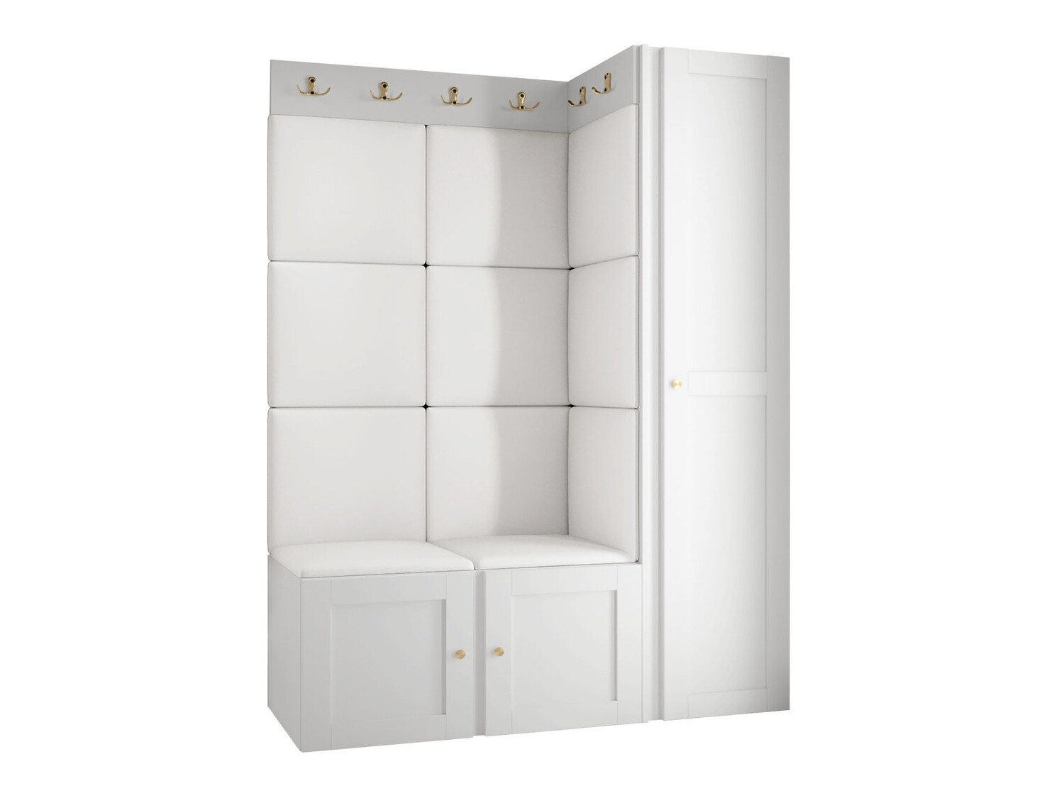 Hallway set Hartford 377 (Eco-leather Soft 017)