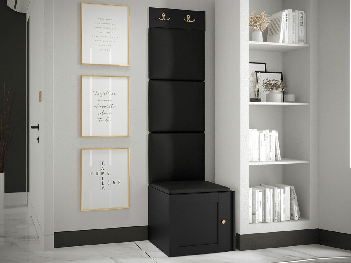 Hallway set Hartford 378 (Faux leather Soft 011)