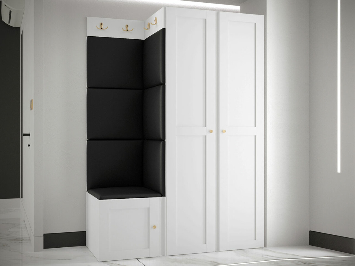 Hallway set Hartford 379 (Faux leather Soft 011)