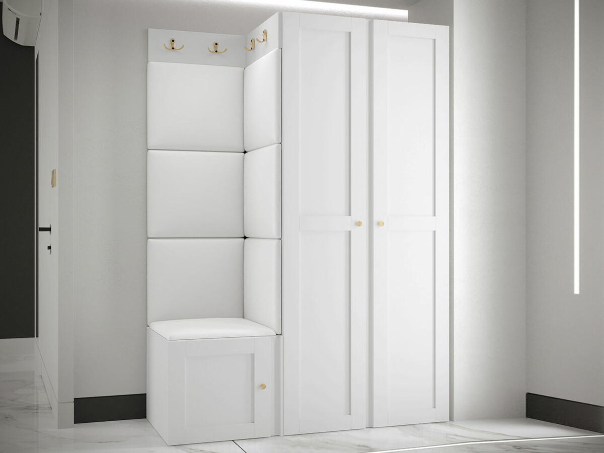 Hallway set Hartford 379 (Faux leather Soft 017)