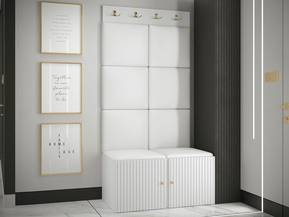 Hallway set Hartford 383 (Faux leather Soft 017)
