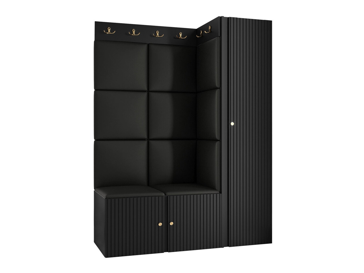 Hallway set Hartford 385 (Eco-leather Soft 011)