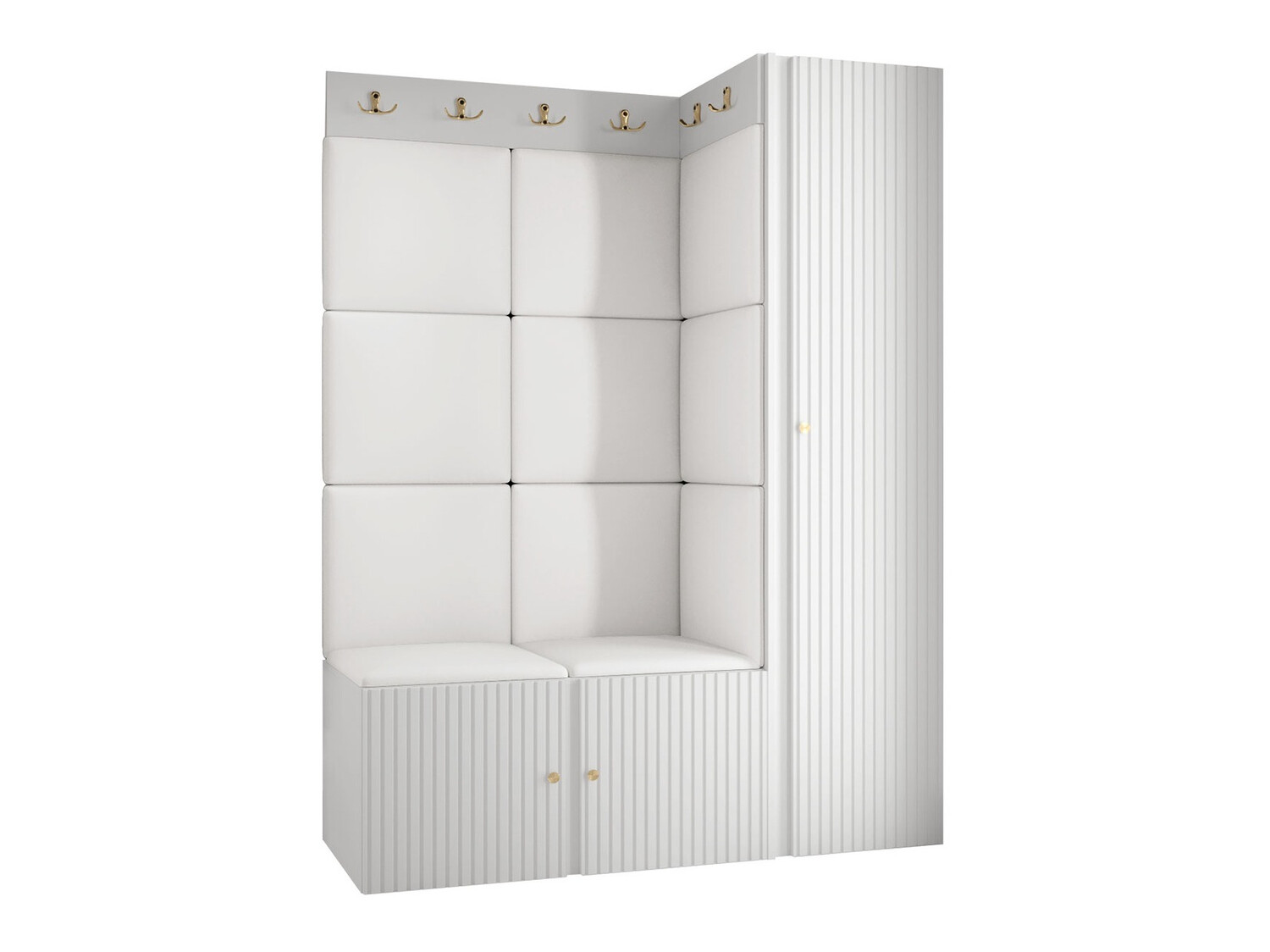 Hallway set Hartford 385 (Eco-leather Soft 017)