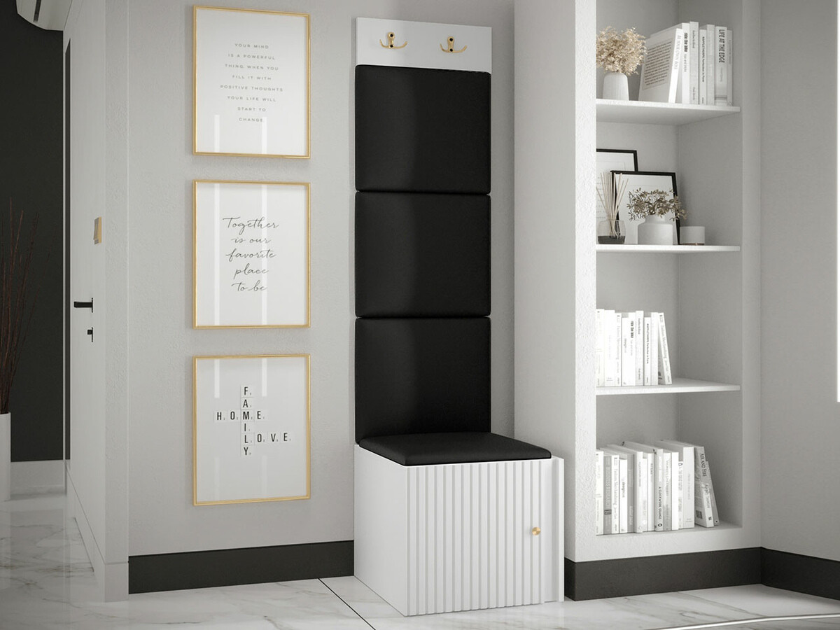 Hallway set Hartford 386 (Faux leather Soft 011)