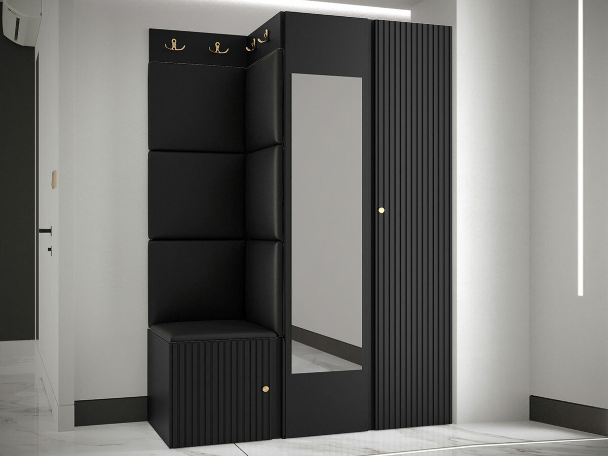 Hallway set Hartford 388 (Faux leather Soft 011)