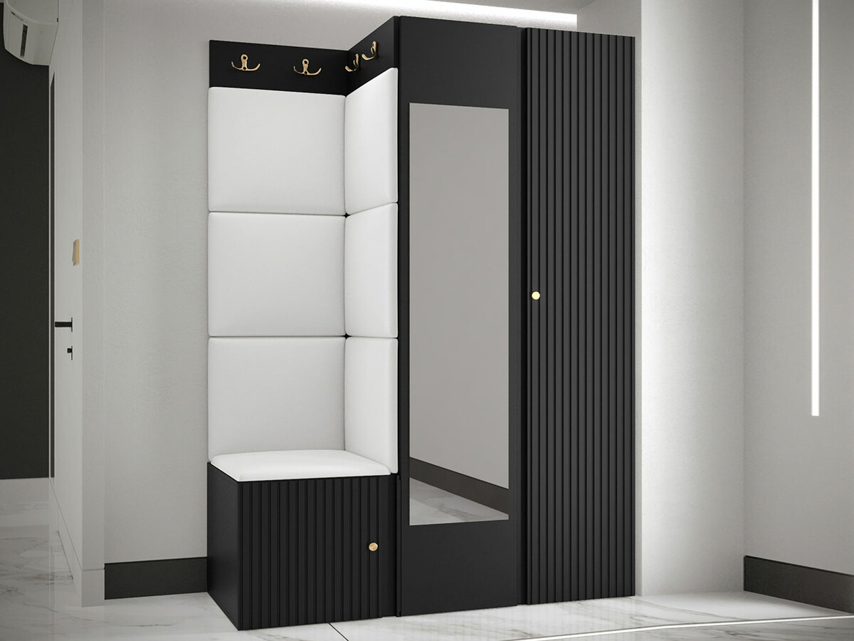 Hallway set Hartford 388 (Faux leather Soft 017)