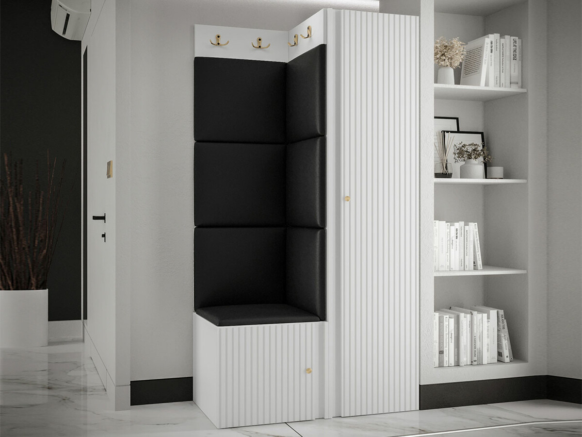 Hallway set Hartford 390 (Faux leather Soft 011)