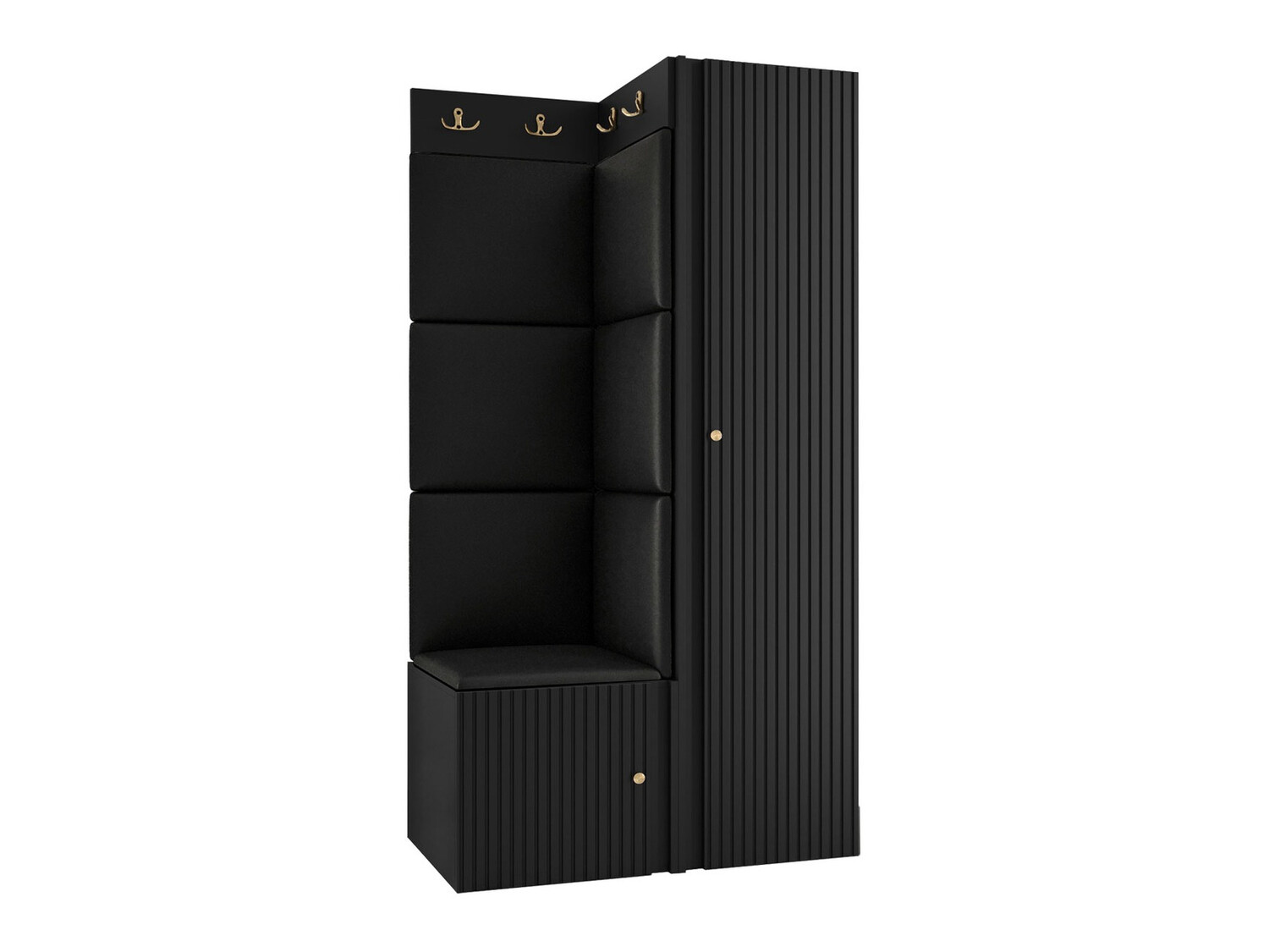 Hallway set Hartford 390 (Faux leather Soft 011)