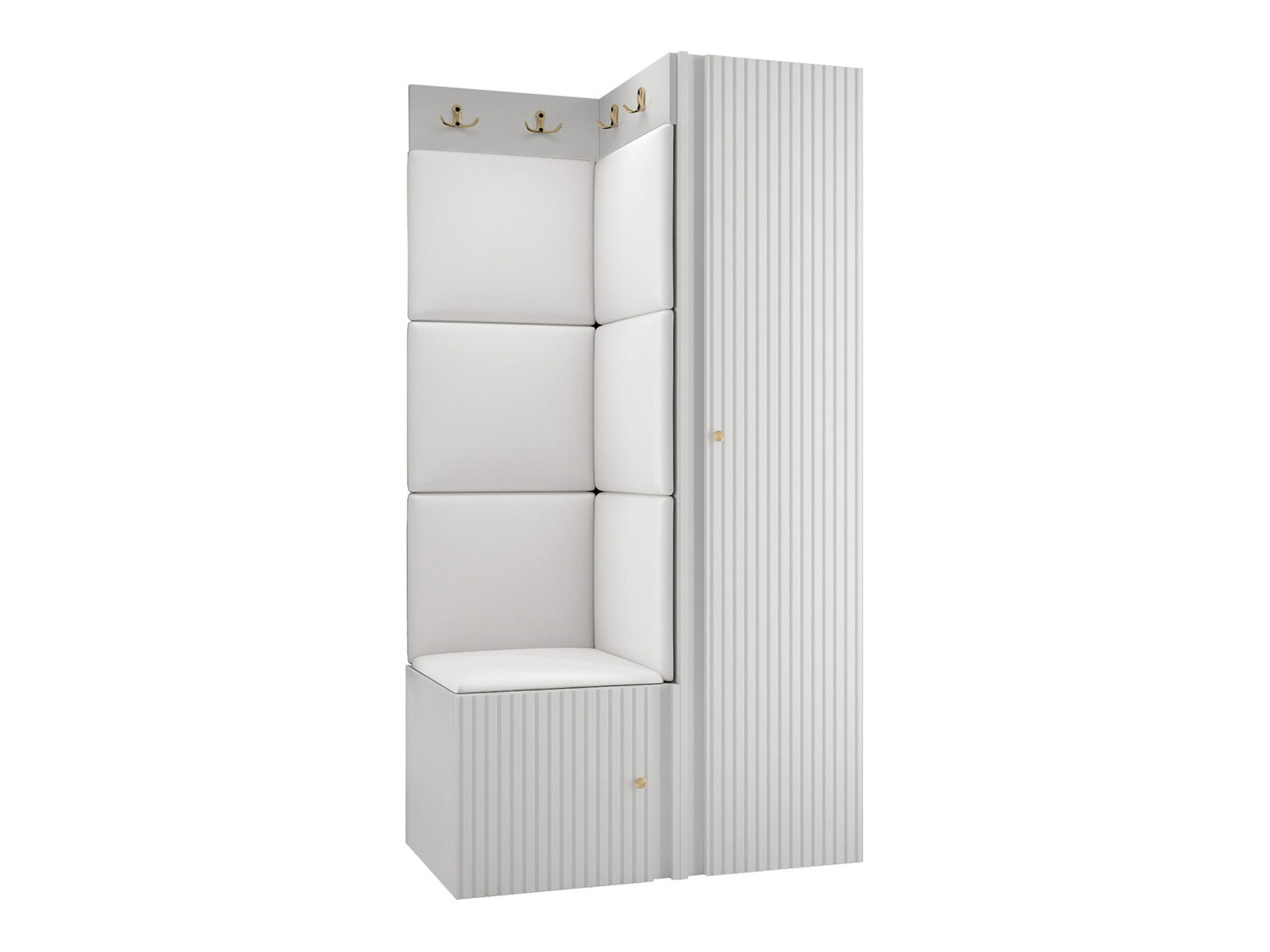 Hallway set Hartford 390 (Faux leather Soft 017)