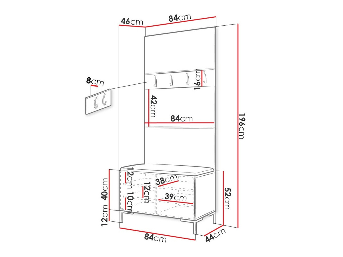 Hallway set Nomal III (Craft oak)